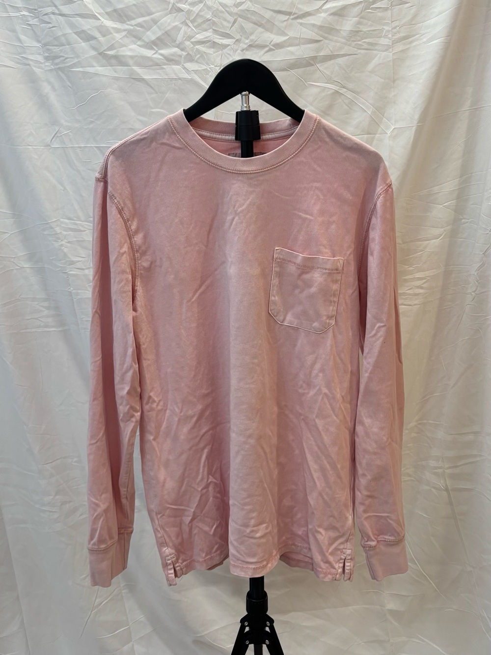 Pink Long Sleeve Pocket Tee – Medium